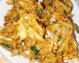 A picture of step 6 of Chicken and mix Veggies pakoray 😋😋😋.