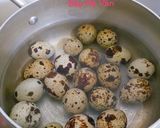 Hình bước làm 1 của món Thịt kho trứng cút với nước dừa tươi