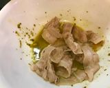 青醬拌肉片白精靈菇的食譜步驟3照片