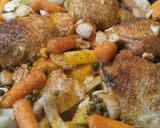 A picture of step 3 of Chicken, Vegetables, and Cacio e Pepe.