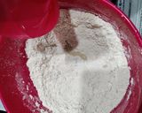 A picture of step 1 of Roti with brinjal aloo fry.