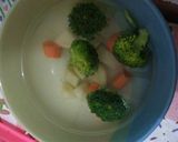 Foto langkah ke 2 dari resep Mpasi bubur salmon.