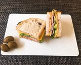 Hình bước làm 8 của món Ham&Salami Sandwiches