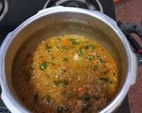 A picture of step 4 of Kodo millet daliya.