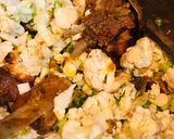 A picture of step 3 of Gobi Gosht.