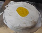 A picture of step 5 of Eggless pineapple cake.