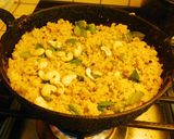 A picture of step 4 of Rice Upam.