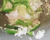 A picture of step 5 of Shezwan triple rice.
