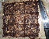 A picture of step 5 of Peanut Butter Brownies.