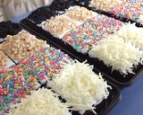 Foto langkah ke 6 dari resep Brownies Kukus Aneka Toping.