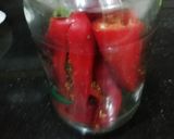 A picture of step 6 of Stuffed Red Chilli Pickle.