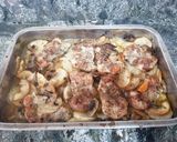 Foto del paso 5 de la receta: Pollo al horno con manzana