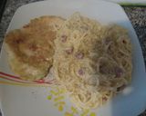 Foto del paso 6 de la receta: Tallarín Salsa blanca con pollo a milanesa