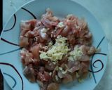 Fokhagymás, tejszínes, csirkés burgonya recept fázis 2 fotója