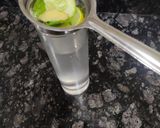 A picture of step 3 of Lemon Cucumber Detox Drink.