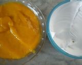 A picture of step 1 of Mango homemade ice cream.