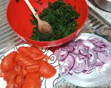 A picture of step 1 of Managu and saga mix.