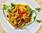 Hình bước làm 2 của món Mì Căn Xào Cà Ri Sả Ớt Chay