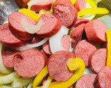 A picture of step 1 of Cauliflower and Beef Kielbasa.