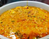 A picture of step 5 of Mawa,matar paneer curry.
