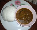 A picture of step 5 of Tuwon masara miyan kuka.