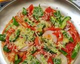 कैप्सिकम पिज़्ज़ा (capsicum pizza recipe in Hindi) रेसिपी चरण 6 फोटो