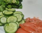 A picture of step 2 of Chicken Tikka sandwich.