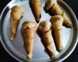 Paneer roti cone recipe step 4 photo