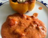 Foto del paso 10 de la receta: Pimientos rellenos de carne y quinoa con salsa de tomate a la crema