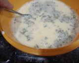 A picture of step 2 of Gujrati Khatti meethi kadhi.