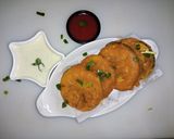 A picture of step 5 of Brinjal Pakora.