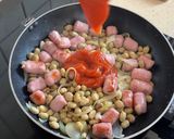 Foto del paso 2 de la receta Habitas con salchichas de pollo