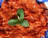 A picture of step 5 of Tamatar ki chutney.