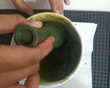 Foto langkah ke 2 dari resep Green tea steam cake.