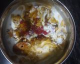 A picture of step 3 of Chaat papdi.