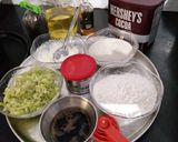 A picture of step 1 of Eggless Butterless Bottle Gourd Cocoa Cake.