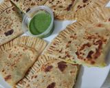 A picture of step 6 of Potato gujiya paratha.