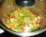 A picture of step 5 of Salted Cod Salad with Potatoes and Carrots.
