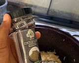 A picture of step 2 of Coconut veggies rice.