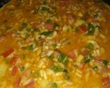 A picture of step 2 of Maggi Egg Roll.