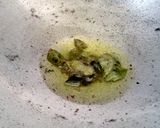A picture of step 2 of Upma with dahi handi.
