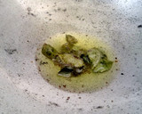 A picture of step 2 of Upma with dahi handi.