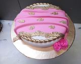 A picture of step 7 of Bridal shower cake.