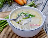 Hình bước làm 9 của món Súp Măng Tây Gà Xé