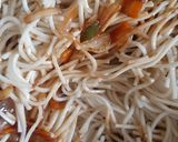 A picture of step 5 of Veg Hakka Noodles.