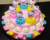 Foto langkah ke 4 dari resep Puding Ultah.