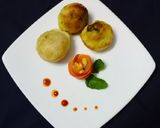 A picture of step 4 of ચીઝ & પોટેટો સ્ટફ્ડ અપ્પમ.