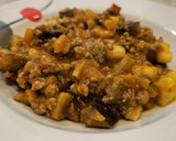 Foto del paso 8 de la receta: Salteado de carne picada, calabacín, champiñones y berenjena