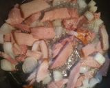 A picture of step 1 of Ham and Squash.