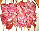 A picture of step 1 of Nigerian Tsire.